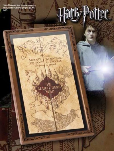 ESPOSITORE MAPPA DEL MALANDRINO NOBLE COLLECTION HARRY POTTER