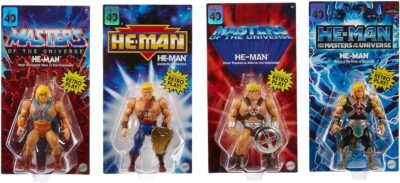 Masters of the Universe Origins He-Man 40th Anniversary Exclusive 4-Pack Limited Edition Set - immagine 2