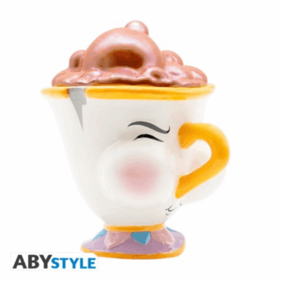 DISNEY - Tazza 3D - La Bella e la Bestia Chip con bolle
