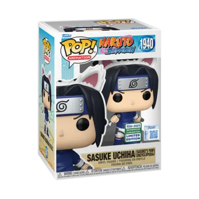 FUNKO POP SASUKE UCHIHA #1940 (SASUKE'S PAW ENCYCLOPEDIA) NARUTO SHIPPUDEN