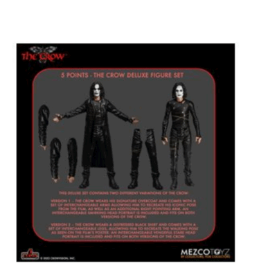 THE CROW DELUXE SET 2 FIG. 10 CM THE CROW 5 POINTS